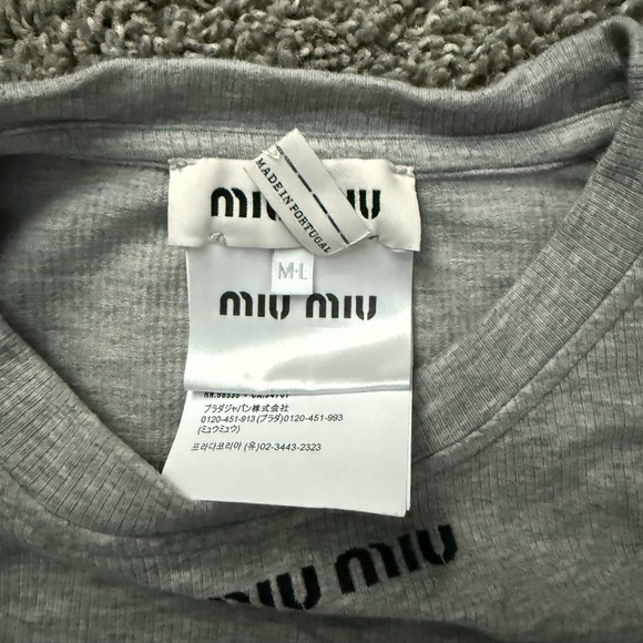 Miu Miu Seamless mélange T-shirt - Picture 9 of 11